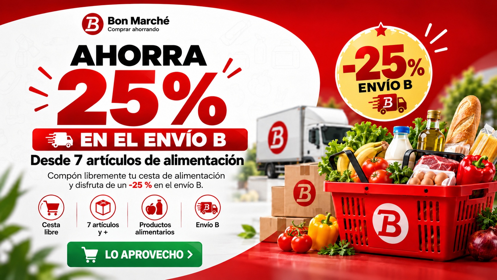 BON MARCHÉ - Ahorra un 25% en B Delivery